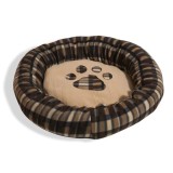 Pat pentru cain,i Dimbo, Rotund, 80 cm, Maro
