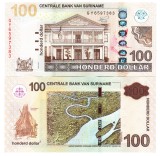 Suriname 100 Dolari 2020, P-166 UNC - Bancnota Straine America
