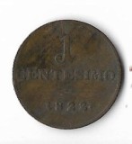 Moneda 1 centesimo 1822 - Lombardia