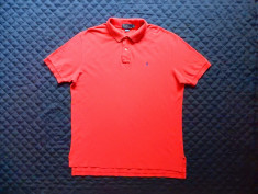 Tricou Polo by Ralph Lauren. Marime XL: 64 cm bust, 76 cm lungime, 53 cm umeri foto