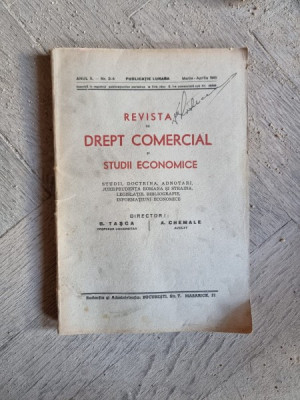Revista de Drept Comercial si Studii Economice Anul x Nr. 3-4 Martie-Aprilie 1943 foto