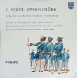 Disc vinil, LP. G. Verdi, Opernchore-G. Verdi, Nederlands Opera-Kor, Hilversum Radios Filharmoniske Orkester, Ha, Rock and Roll