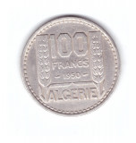 Moneda Algeria 100 francs/franci 1950, stare buna, curata, Africa, Cupru-Nichel