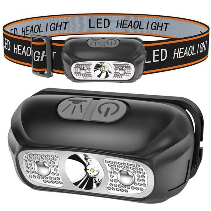 Lanterna frontala LED, incarcare USB, Lean 21013