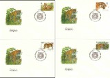 Rusia 1993, FDC, Feline, Fauna, WWF