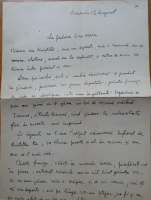 Scrisoare S. Luchian catre Cecilia Vasilescu, transcrisa olograf de Laura Cocea foto