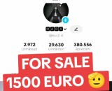 V&acirc;nd cont de tik tok urgent aproape 30 k urmăritori LV 27 judetul Vaslui oraș Vaslui