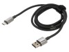 Cablu USB A la USB C 1m negru textil 100W, Baseus