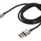 Cablu USB A la USB C 1m negru textil 100W