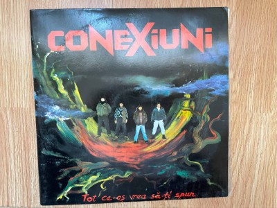 conexiuni tot ce-as vrea sa-ti spun album disc vinyl lp muzica hard rock contine insert cu texte eurostar records 1993 neascultat NM foto