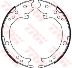 Set saboti frana, frana de mana HONDA CR-V II (RD) (2001 - 2006) TRW GS8779