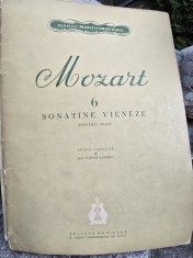 Partitura, 6 sonate vieneze pentru pian - Mozart foto