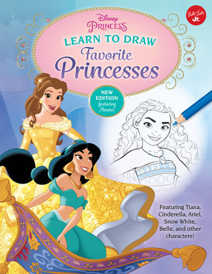 Disney Princess: Learn to Draw Favorite Princesses: Featuring Tiana, Cinderella, Ariel, Snow White, Belle, and Other Characters! foto