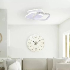 Lustra LED cu cristal ANASTASIA 17W, Diametru 30cm, lumina Rece/Calda/Neutra, Alb ModernLight Concept