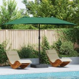 Cumpara ieftin Parasol de Grădină Verde 385 x 209 x 244 cm țesătură
