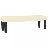 Cumpara ieftin Banca, crem, 100x30x30 cm, piele ecologica