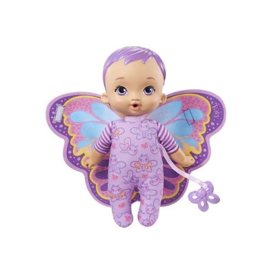 Papusa Bebelus model Fluturas, Mov, 23 cm, ATU-089974 foto