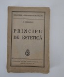 Carte veche 1939 George Calinescu Principii de estetica