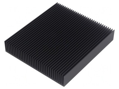Radiator extrudat cu aripioare negru 100x90x17mm foto