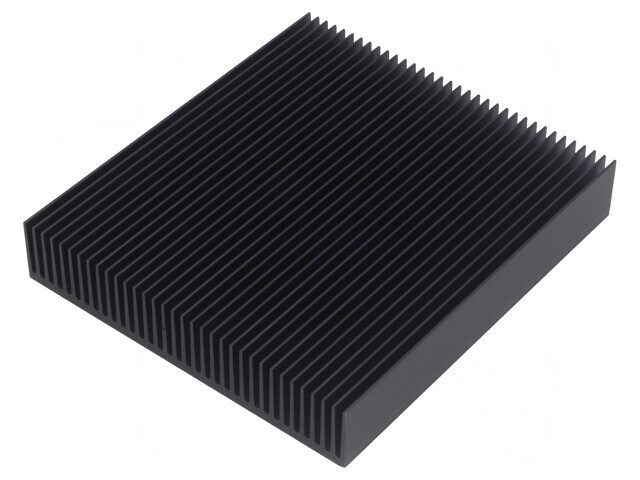 Radiator extrudat cu aripioare negru 100x90x17mm