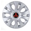 Set 4 Capace Roti Autohelix MSA&reg; potrivite jantelor de 14 inch, Compatibil Cu Mitsubishi, model Top Gray