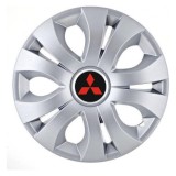 Set 4 Capace Roti Autohelix MSA&reg; potrivite jantelor de 14 inch, Compatibil Cu Mitsubishi, model Top Gray