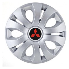 Set 4 Capace Roti Autohelix MSA&reg; potrivite jantelor de 14 inch, Compatibil Cu Mitsubishi, model Top Gray