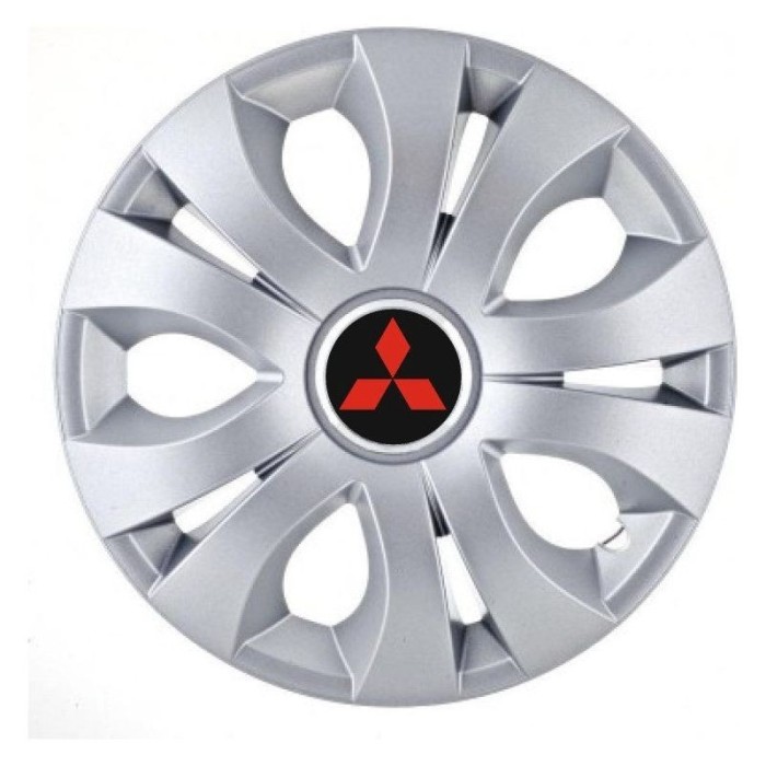 Set 4 Capace Roti Autohelix MSA&reg; potrivite jantelor de 14 inch, Compatibil Cu Mitsubishi, model Top Gray