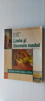 LIMBA SI LITERATURA ROMANA CLASA A XII A COSTACHE SAVOIU LASCAR EDIT ART foto