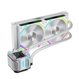 Cooler Procesor 1stPlayer X-Starship 240-wh, Lichid, 12 cm, 2 ventilatoare, aRGB