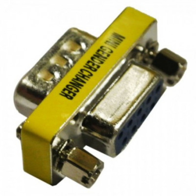 Convertor adaptor RS232 serial cu 9 pini de tata la mama foto