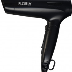 Uscator de par Floria ZLN9402, 1600W, 2 trepte de viteza, 3 trepte de temperatura, protectie la supraincalzire, Negru