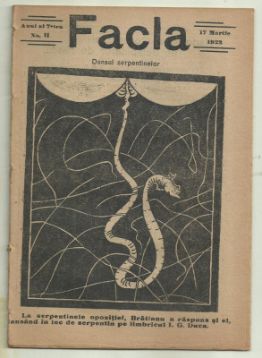 Revista FACLA : Dansul serpentinelor - 17 martie 1923 foto