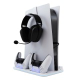 Stand vertical White Shark Kimura-2 pentru PS5, Multifunctional