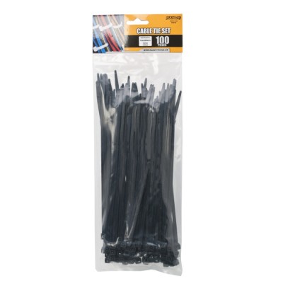 Coliere plastic negru 200x4.6mm 100buc Handy foto