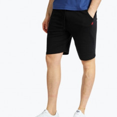 Pantaloni scurti barbati din bumbac cu imprimeu cu logo negru XL, Negru, XL INTL