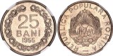 Cumpara ieftin Romania 1955 - 25 bani UNC, gradata MS66 NGC
