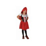 Costum carnaval pentru copii, Scufita Rosie marime 110/120 cm ( 5-6 ani)