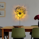 Cumpara ieftin Aplica Flower Woman Umbră Negru