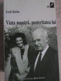 Viata Noastra, Posteritatea Lui - Leah Rabin, Institutul European, 2000, Istorie, 368 pagini