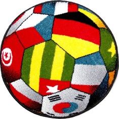 Covor Kolibri Rotund Minge UEFA 2020 - 67x67, Multicolor foto