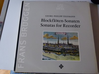 Telemann - Frans Bruggen, vinil foto