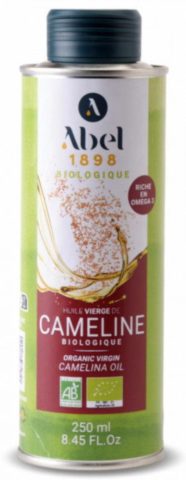 Ulei de camelina virgin BIO, presat la rece, pentru asezonat Abel