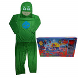 Costum pentru copii IdeallStore&reg;, Green Lizard, marimea 7-9 ani, 120-130, verde, parcare inclusa