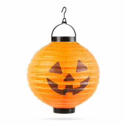 Lanternă cu LED-uri de Halloween - portocaliu foto