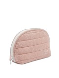 Geantă cosmetică matlasată &bdquo;Roz cu stropi&rdquo;