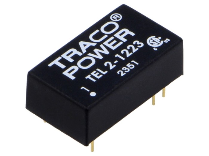 Convertor DC/DC 2W 9&divide;18V 15V, -15V