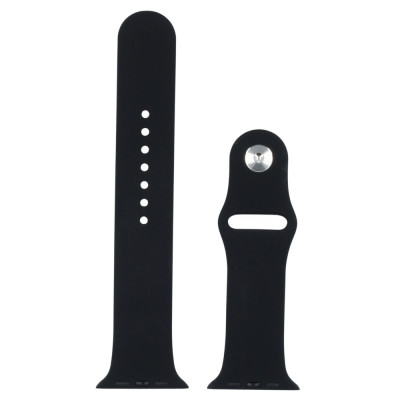 Curea din silicon pentru Apple Watch negru 1 2 3 4 5 6 7 8 9 SE 42 44 45 49 mm foto