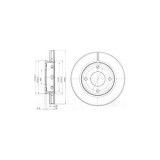 Set disc frana Delphi BG3987 parte montare : Punte Fata