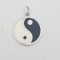 Pandantiv vintage din argint Yin si Yang